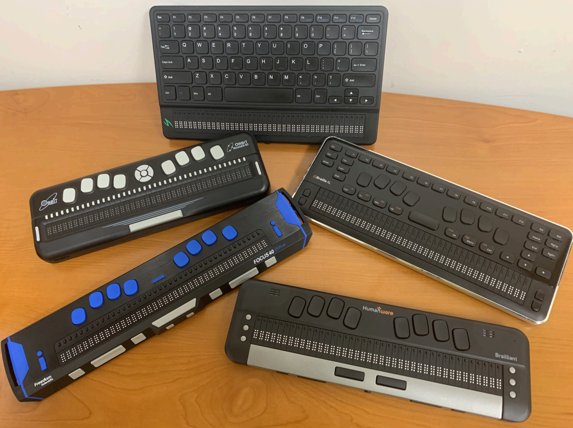 Adaptive technology being used by a person with a disability for digital participation
